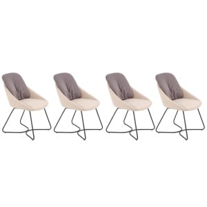 Set 4 scaune K391 material gri - Img 1
