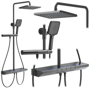 Set dus cu termostat REA Pedro Titanium