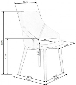 Set masa extensibila Tiago L140-220 cm + 4 scaune Toledo 2 verde/stejar miere - Img 14