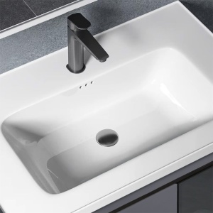 Set mobilier de baie cu lavoar Paris 60cm Grey - Img 3