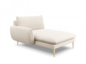 Sezlong tapitat Vienna plusat/picioare gold – L170 x l110 x h95