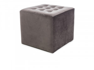 Taburet Lori Velvet Gri 14 - 39x39x34 lxLxh cm