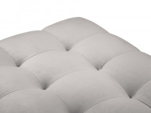 Taburet tapitat Bali velvet/picioare negre – L60 x l60 x h41 - Img 3