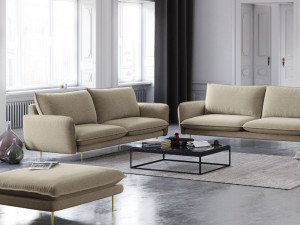 Taburet tapitat Vienna picioare gold – L100 x l80 x h43 cm - Img 6