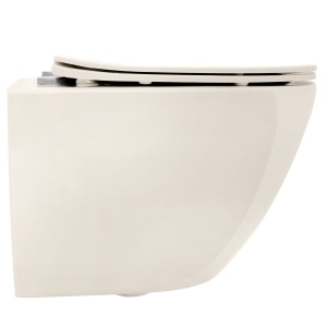 Vas wc suspendabil Carlo Mini Rimless ecru - Img 2