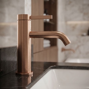 Baterie pentru baie Rea Rivo Brush Copper - Img 2