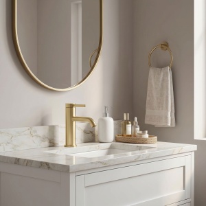 Baterie pentru baie Rea Rivo Brush Gold - Img 6