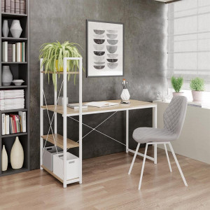Birou Narvik B-1 Alb - L120 x l64 x H120 cm - Img 1