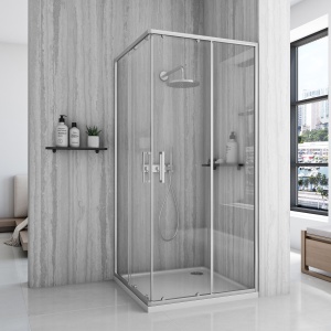 Cabină de duș Rea City 90x90 cm Nickel Brush - Img 5