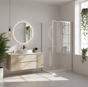 Cabina de dus Rea Primo Swing 80x100 Chrome - Img 2