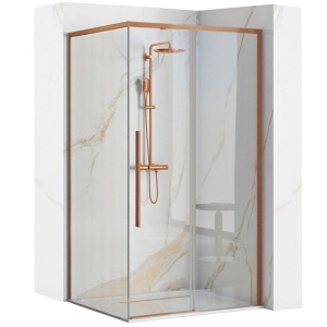 Cabina de dus SOLAR Copper Brush 90x90 cm