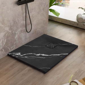 Cadita de dua Magnum Carrara neagra 90x90 - Img 2