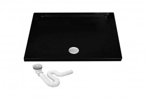 Cadita pentru dus Savoy neagra - L90 x l90 x h6