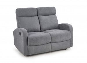 Canapea recliner Oslo 2 stofa gri inchis H100 cm - Img 1