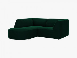 Coltar 3 locuri rotund Ruby catifea L186 cm - Img 6
