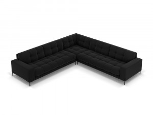 Coltar 6 locuri Bali velvet/picioare negre – L256 x l256 x h75 - Img 16