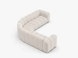 Coltar Lupine 5 locuri chenille Eden L280 cm - Img 3