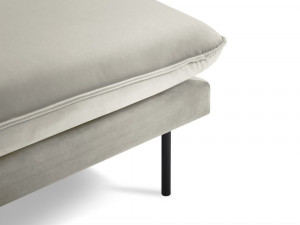 Coltar tapitat Vienna 5 locuri velvet/picioare negre – L255 x l170 x h95 - Img 9