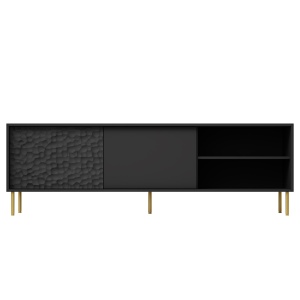 Comoda Bullet RTV-1 L180 cm negru/auriu - Img 18