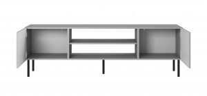 Comoda TV Asensio RTV-1 gri deschis/negru L180 cm - Img 4