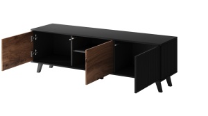 Comoda TV Random RTV1 stejar wotan/negru - L150 x A40 x h47 cm - Img 7