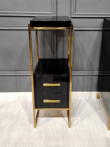 Consola Rodez III negru/gold – H103 cm - Img 5