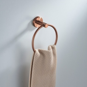 Cuier de baie Ring 6610 Modern Brush Copper - Img 2