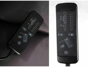 Fotoliu recliner cu functie de masaj Pegaz M velvet gri Blu14 - Img 5