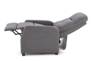 Fotoliu recliner Felipe stofa gri H103 cm - Img 13