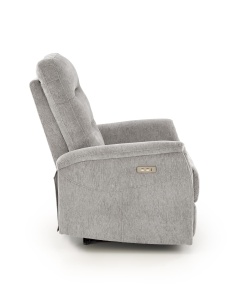 Fotoliu recliner Jamal stofa gri H105 cm - Img 6