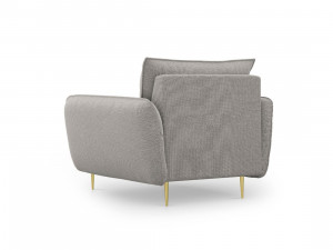 Fotoliu tapitat Vienna picioare gold – L95 x l92 x h95 cm - Img 10