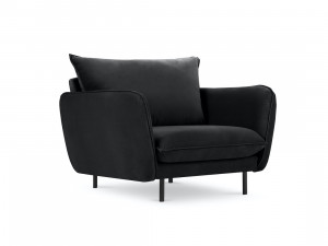 Fotoliu tapitat Vienna velvet/picioare negre – L95 x l92 x h95 cm - Img 7