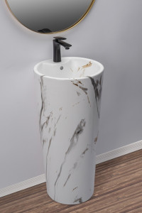 Lavoar Blanka freestanding marmura - H84 cm - Img 6