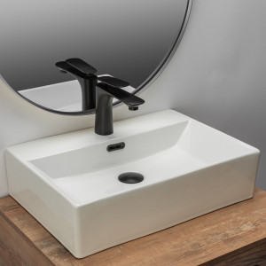Lavoar Bonita Alb ceramica sanitara - 51 cm - Img 2