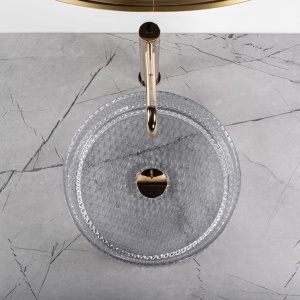 Lavoar Cristal gri deschis L35,5 cm - Img 6