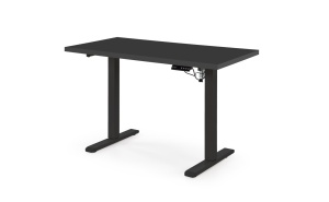 Masa de birou cu functie de reglare a inaltimii B54 negru/negru L120 cm