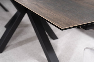 Masa extensibila Columbus Ceramic maro LEGNO/negru L160-240 cm - Img 9