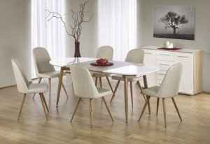 Masa extensibila Edward Honey Oak - L 120-200 x l 100 x h 75 cm - Img 2