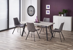 Masa extensibila MDF + metal Dallas - L 160-220 x l 90 x h 76 cm - Img 11