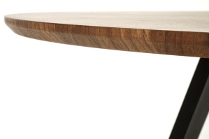 Masa rotunda Danilo nuc/negru ø120/h74 cm - Img 13