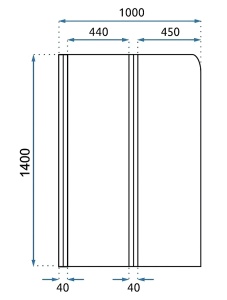 Panou pentru cada pliabil Rea Agat-2 100 Brush Copper - Img 7