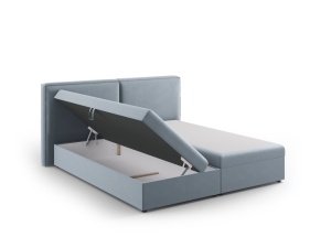 Pat boxspring Arendal 180x200 cm catifea - Img 2
