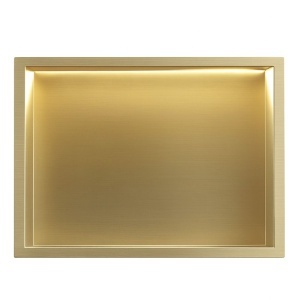 RAFT BAIE INCASTRAT PERETE LED 30x45 brush gold - Img 3