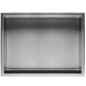 Raft incastrat pentru baie 30x45 argintiu periat - Img 4