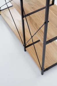 Raft REG19 stejar sonoma/negru H190 cm - Img 3