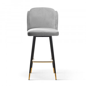Scaun de bar Beetle L 70 cm negru/auriu - Img 3