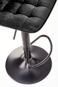 Scaun de bar H95 velvet negru - Img 14