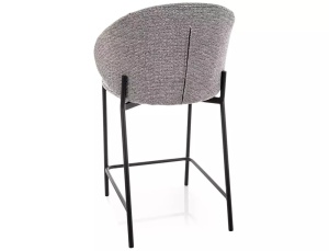 Scaun de bar Kioto H-2 gri 254 / negru mat - Img 3