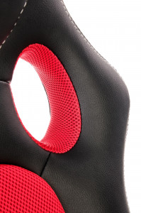 Scaun de birou Berkel negru/rosu H117 cm - Img 9