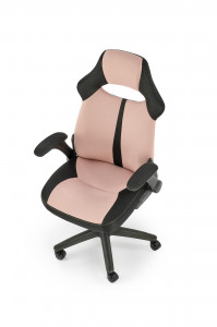 Scaun de birou Bloom roz/negru H120 cm - Img 2